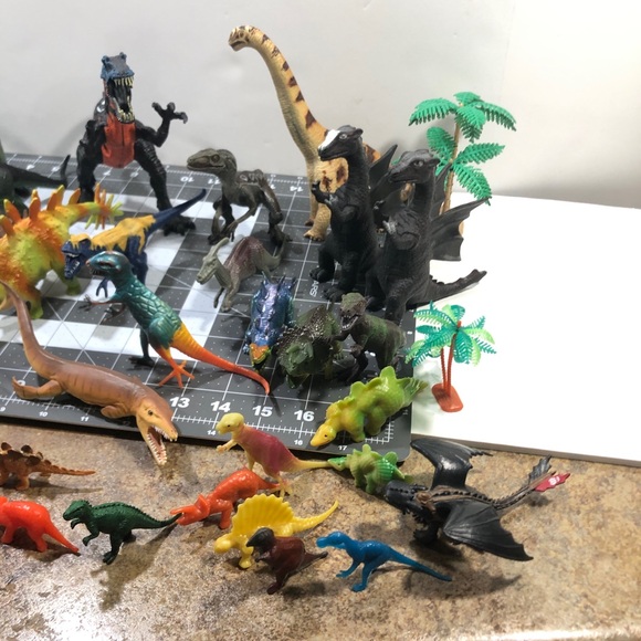 Lot of 49 Dinosaurs Chap Mei Schlieich Papp Tyrannosaurus Flying Dragon 90’s 2YK - Picture 5 of 10